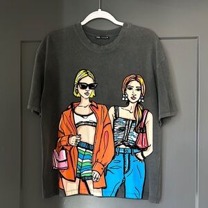 Zara Graphic Tee Short Sleeve